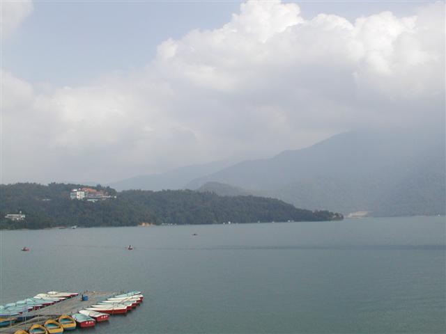My first view of Sun Moon Lake